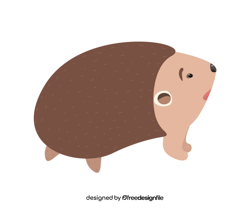 Hedgehog drawing clipart