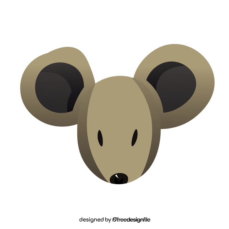Mouse head cartoon clipart
