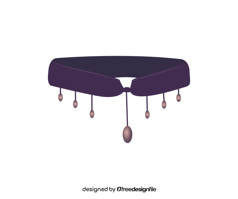 Purple necklace jewellery clipart