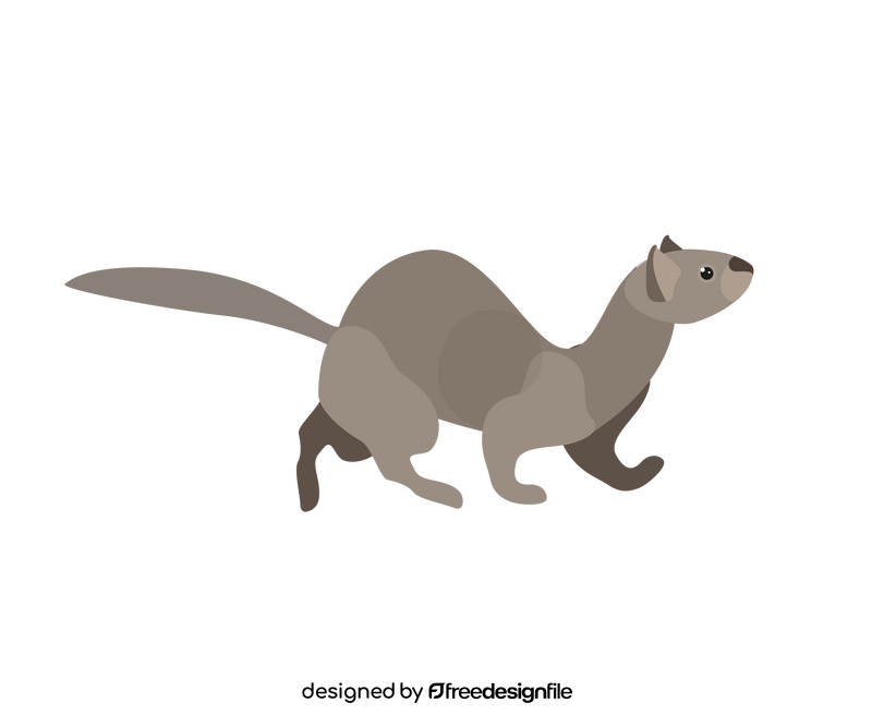Least weasel clipart