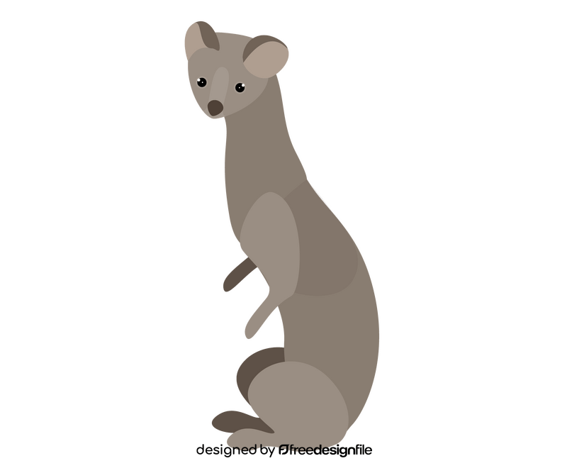 Least weasel clipart