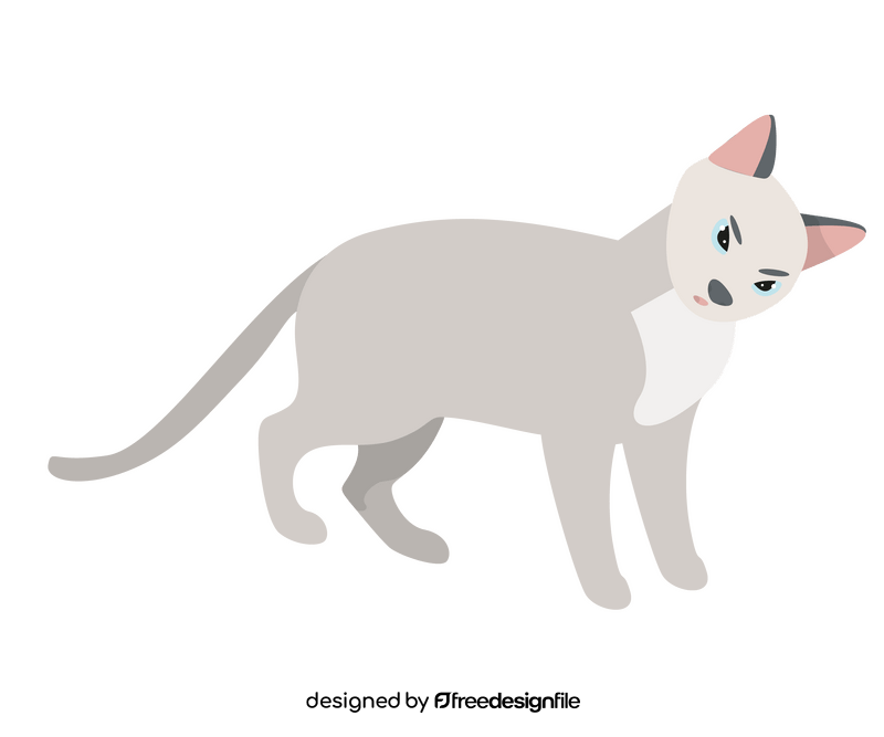 Cat cartoon clipart vector free download