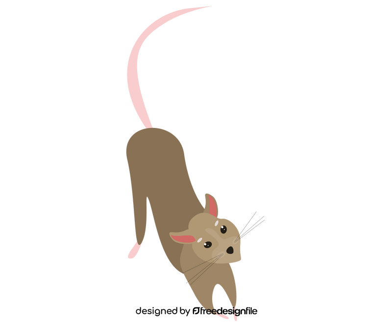 Jumping mouse cartoon clipart