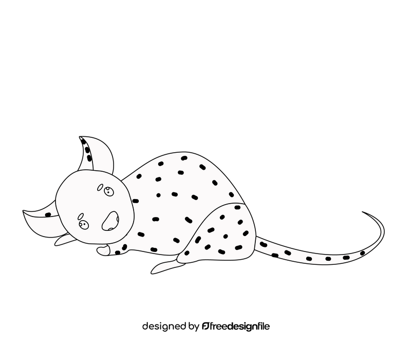 Free mouse black and white clipart