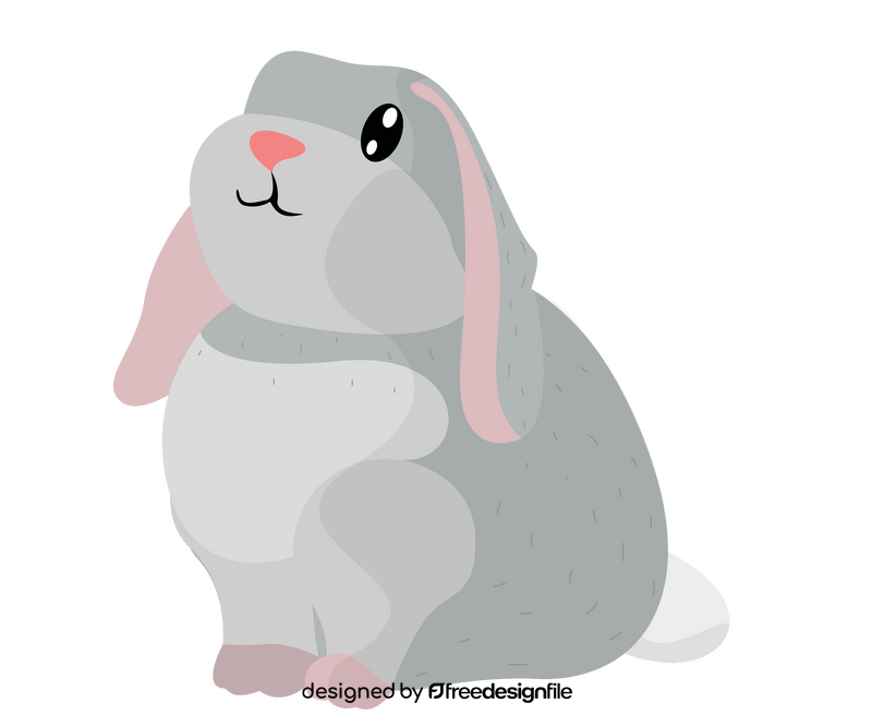 Cute bunny rabbit clipart