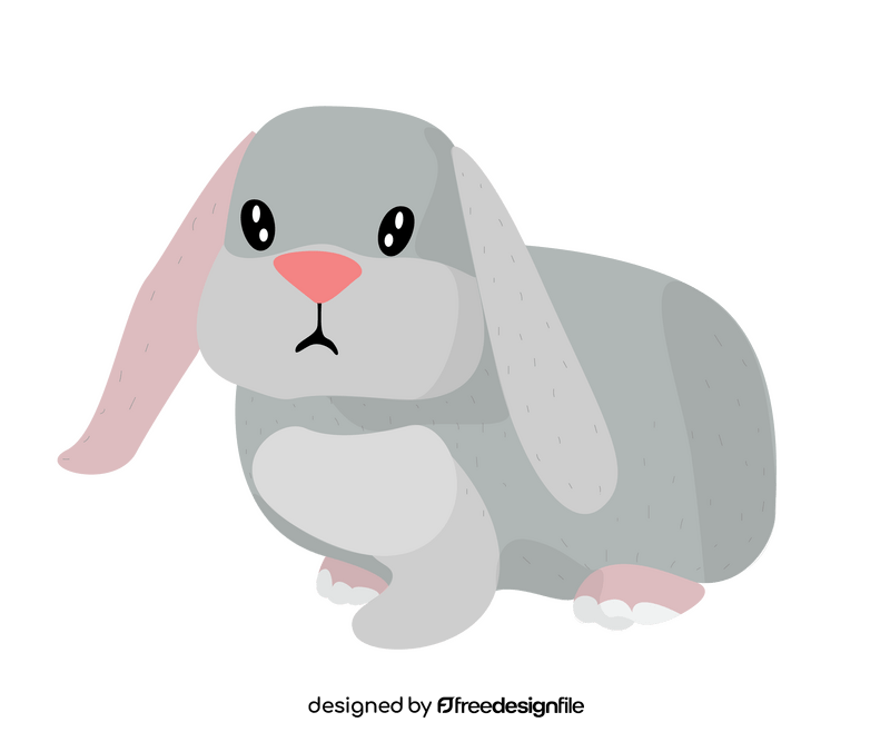 Baby rabbit, bunny clipart