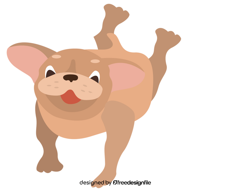 Smiling baby dog clipart