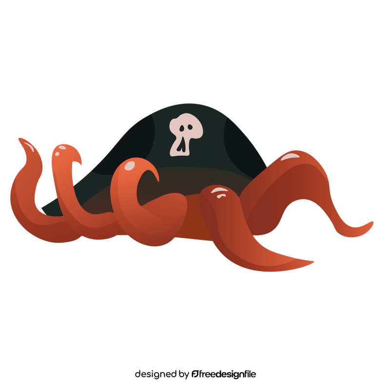 Octopus pirate clipart