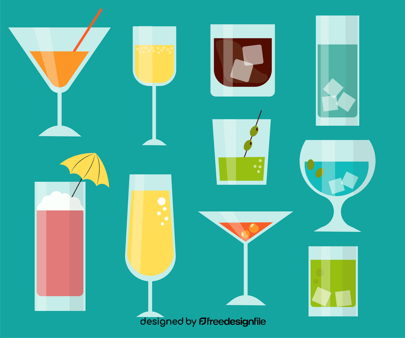 Cocktails vector