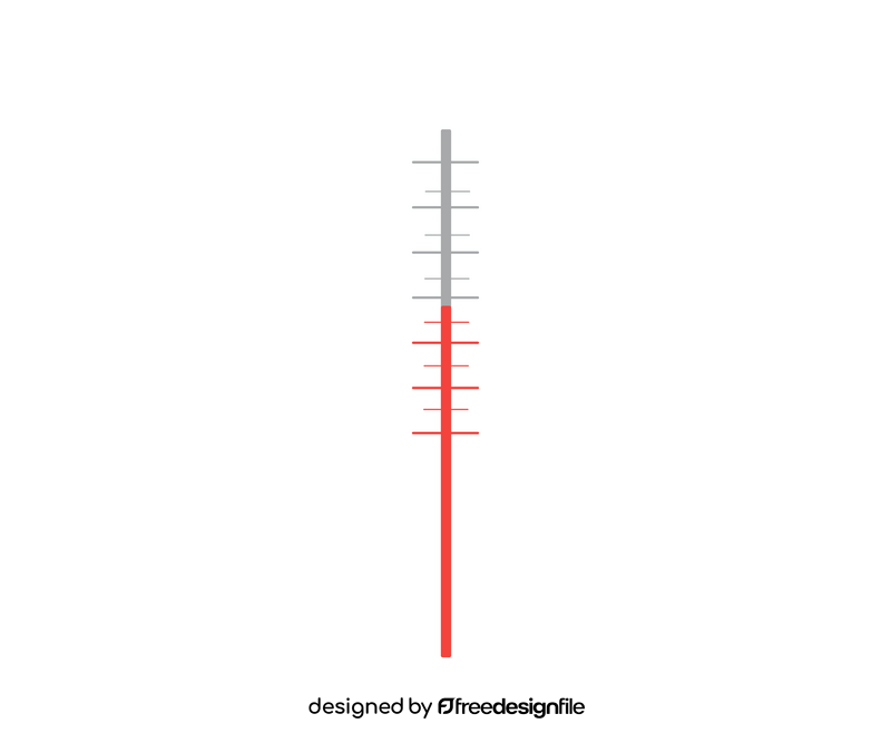 Medical thermometer drawing clipart