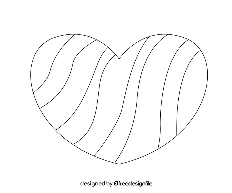 Heart shaped candy black and white clipart free download