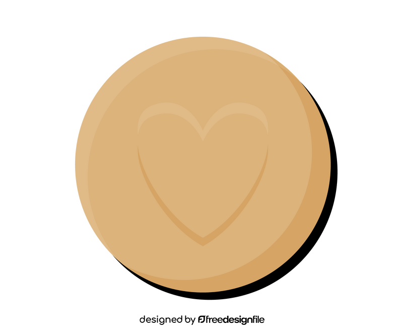 Round cookie illustration clipart