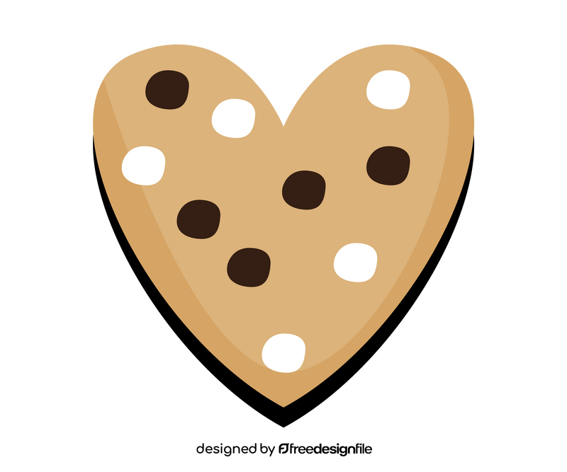 Heart cookie clipart