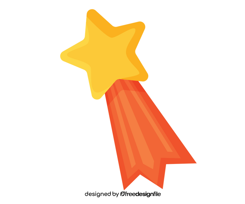Shooting star drawing clipart
