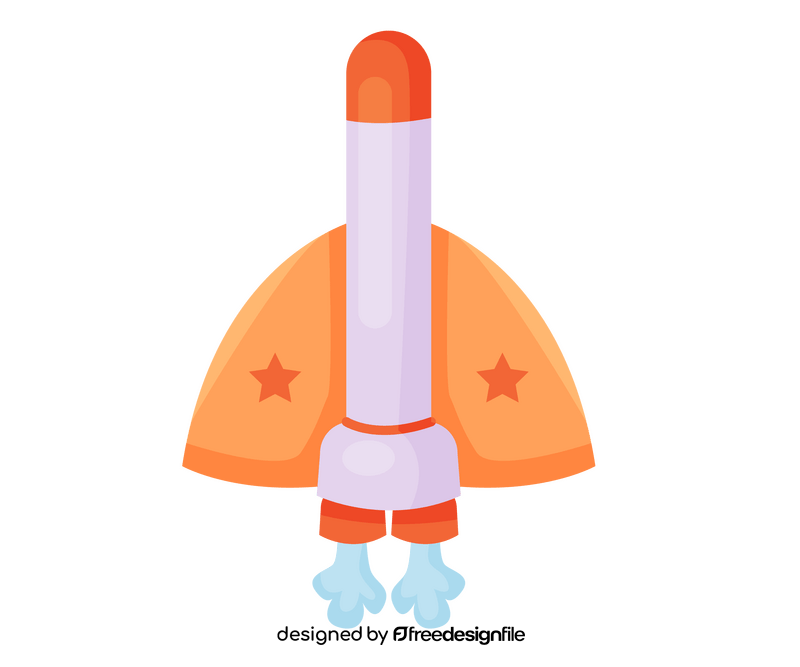 Free space rocket clipart