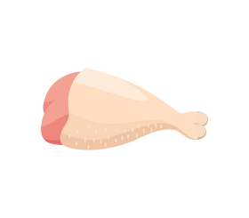 Chicken leg clipart