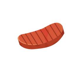 Cartoon beef steak clipart