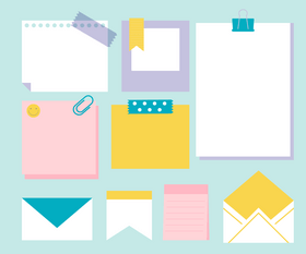 Sticky notes vector