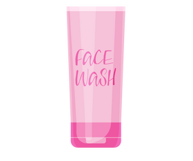 Facial cleanser clipart