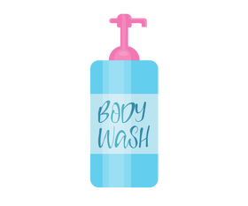Body shower gel clipart