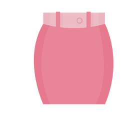 Pink skirt drawing clipart