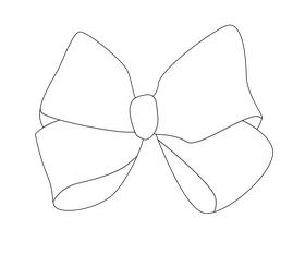 Cartoon purple bow tie black and white clipart free download