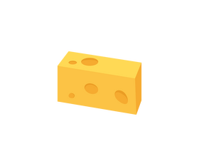 Cheese cube clipart