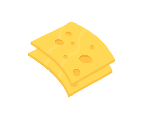 Cheese slices illustration clipart