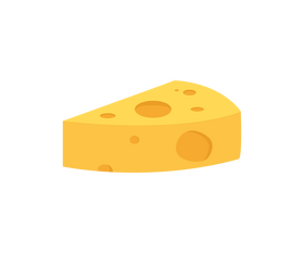 Slab of cheese cartoon clipart