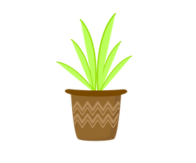 Free plant in a pot clipart