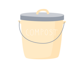 Compost bucket clipart