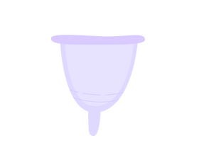 Cartoon menstrual cup clipart