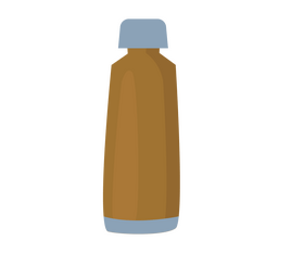 Zero waste refillable bottle clipart