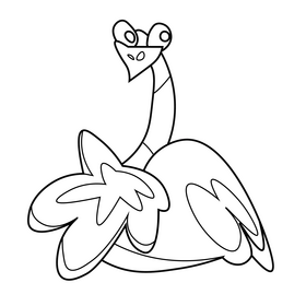 Ostrich torso black and white clipart