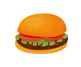 Cartoon hamburger clipart
