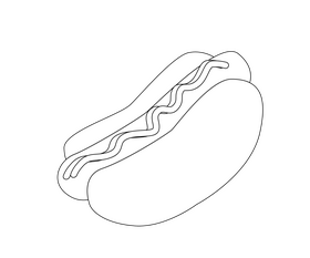 Hotdog Clipart Vector Images, حجم الصورة 280x233