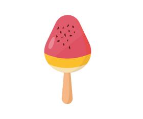 Lolly ice cream on a stick drawing clipart