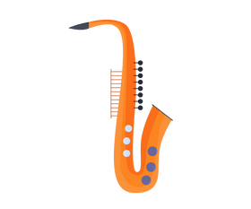 Saxophone illustration clipart
