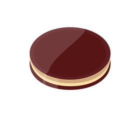 Chocolate biscuit illustration clipart