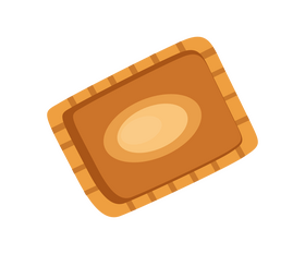 Milk biscuit clipart