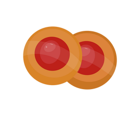 Jam biscuits drawing clipart