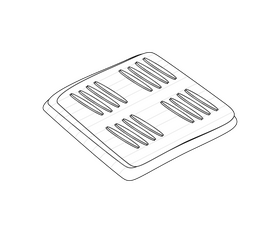 Biscuit black and white clipart