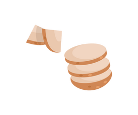 Free potato slices clipart