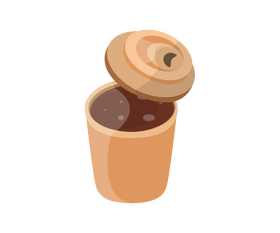 Take away coffee clipart