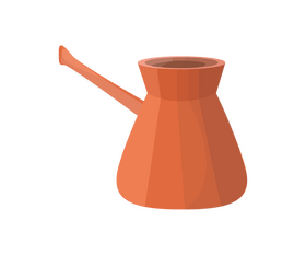 Turkish coffee pot clipart