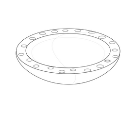 Plate drawing black and white clipart