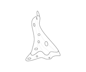 Kitchen towel hanging black and white clipart