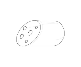 Sausage black and white clipart