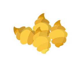 Pasta fusilli illustration clipart