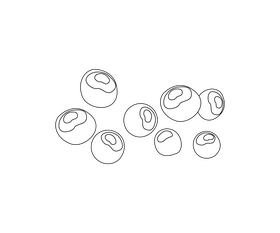 Caviar black and white clipart